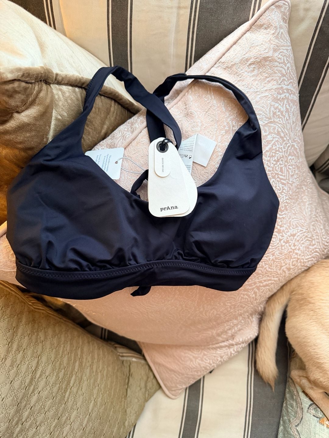 prAna Mallorca Top Bikini Swimwear Black 6