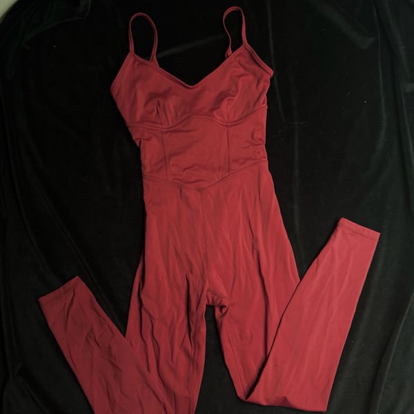JoyLab Sleeveless Full Length Corset Bodysuit Jumpsuit