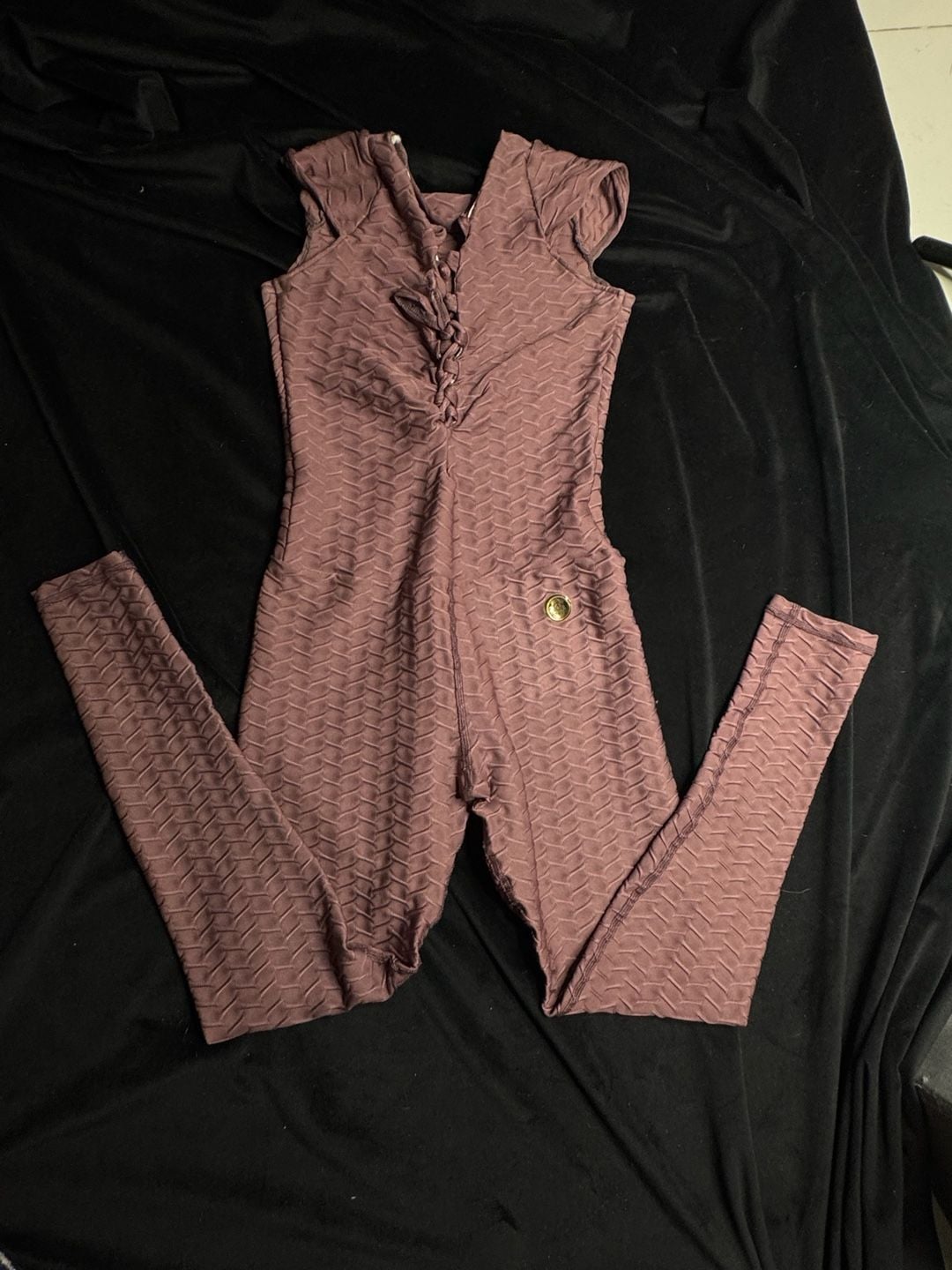 Colombia Active Textured Lace-Up Front Jumpsuit 7