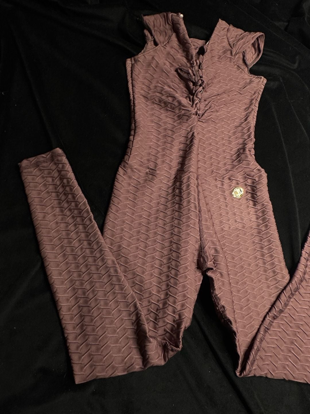 Colombia Active Textured Lace-Up Front Jumpsuit 8