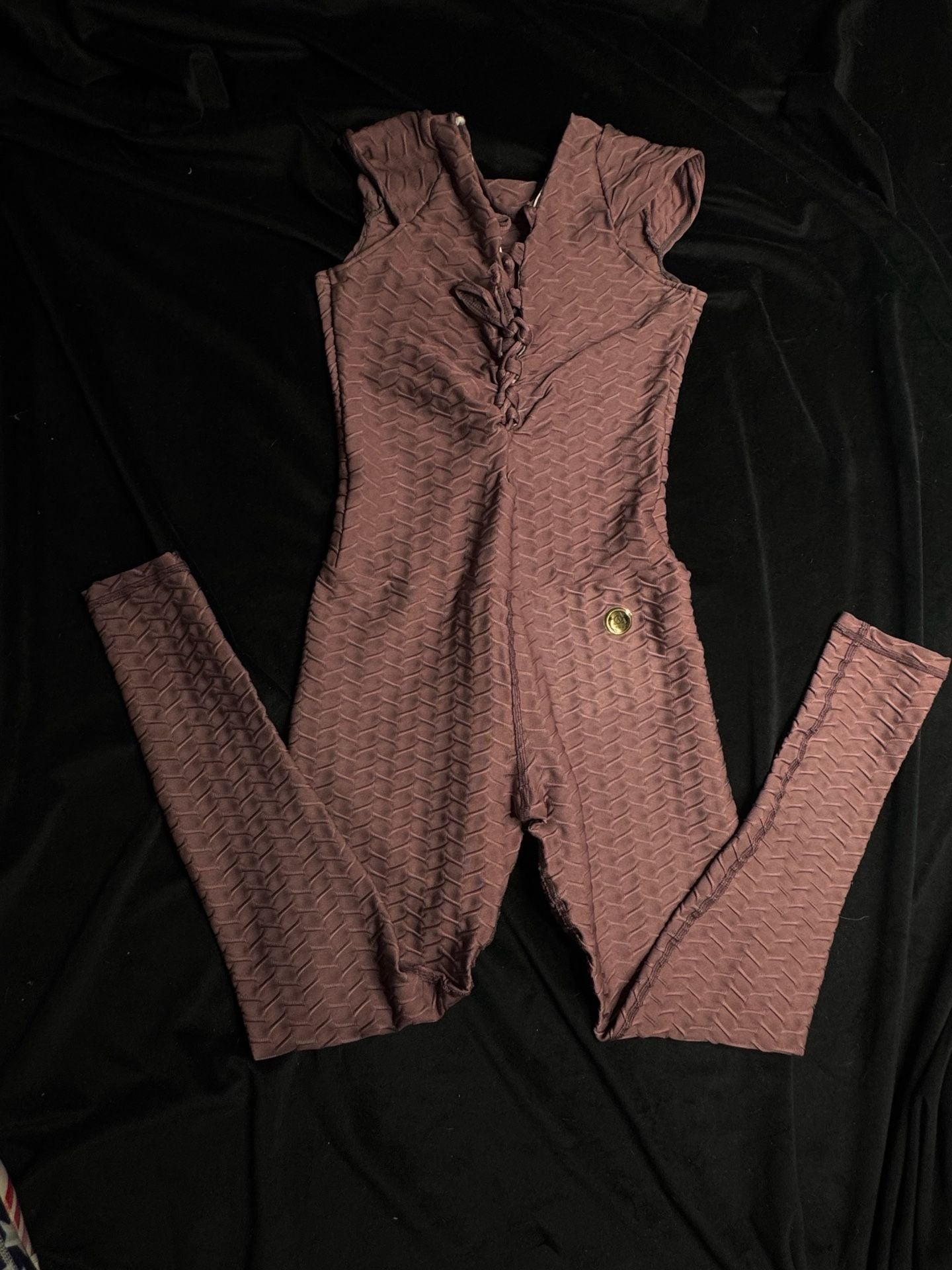 Colombia Active Textured Lace-Up Front Jumpsuit 10