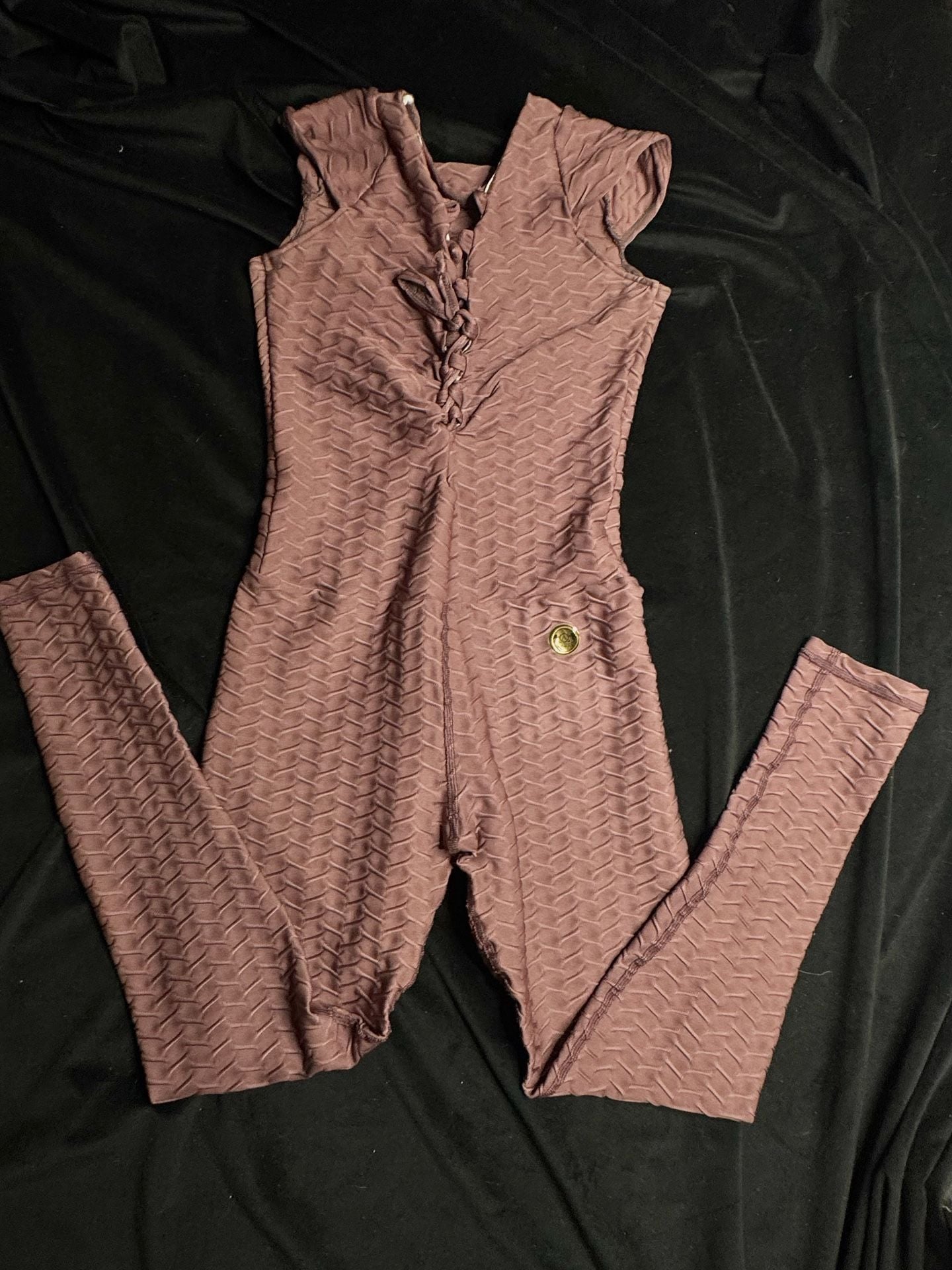 Colombia Active Textured Lace-Up Front Jumpsuit 11
