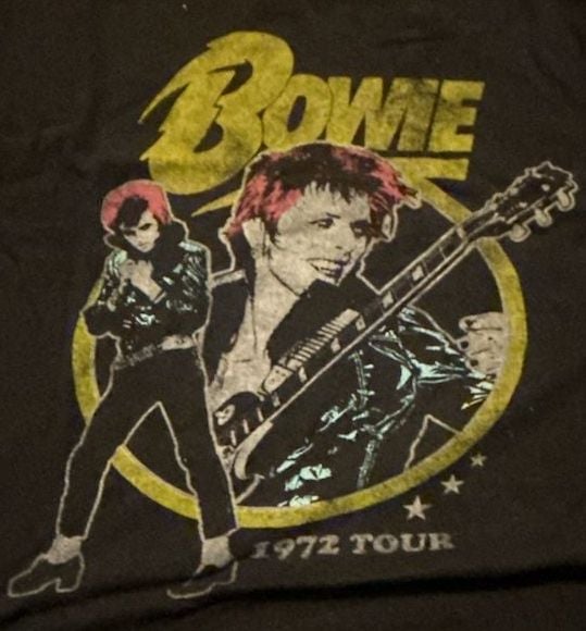David Bowie Ziggy Stardust 1972 Tour Graphic T-Shirt 3