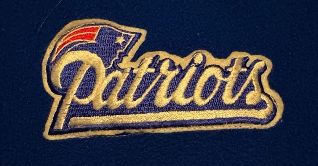 Vintage 90s New England Patriots Reversible Jacket XL NFL Red Blue Hooded 4