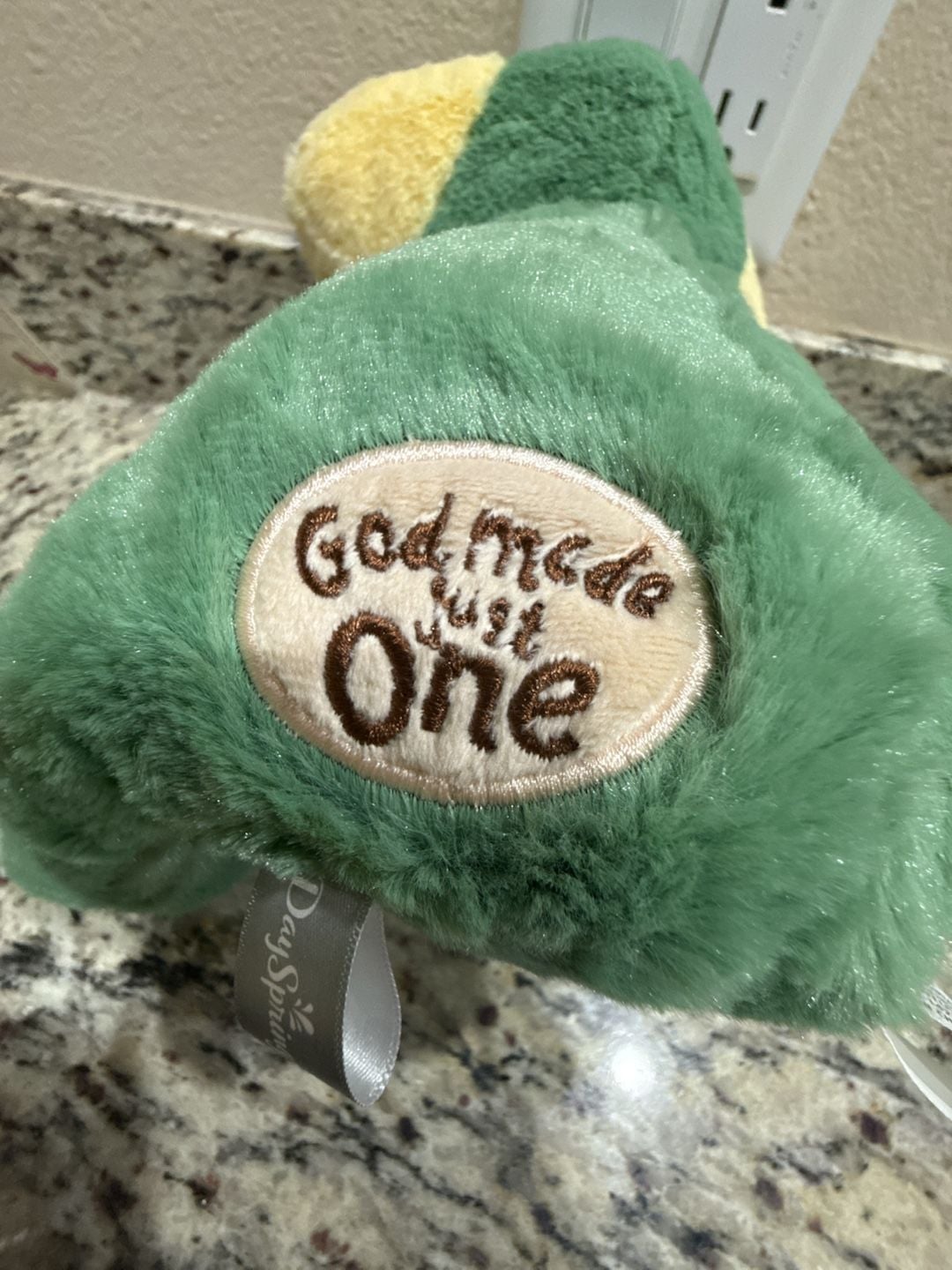 DaySpring Sawyer the Frog God Made Just One Plush 3