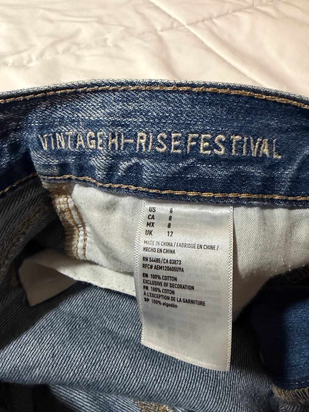 American Eagle Outfitters Vintage Hi-Rise Festival Denim Shorts 3