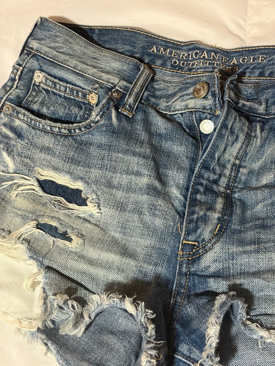 American Eagle Outfitters Vintage Hi-Rise Festival Denim Shorts 4