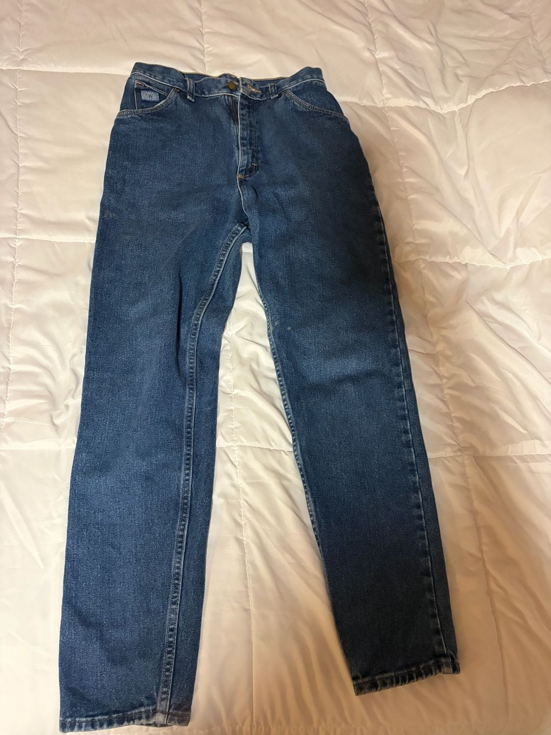 Wrangler For Women High Rise Vintage Blue Jeans 8x32 2
