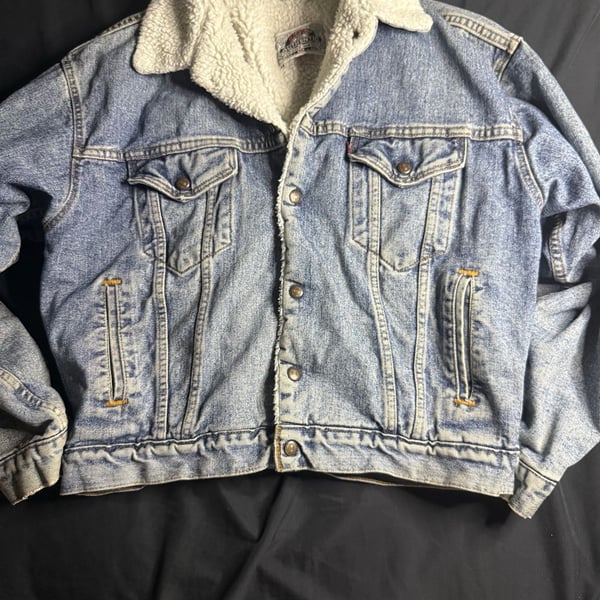 Vintage Levi's Authentic Sherpa-Lined Denim Trucker Jacket