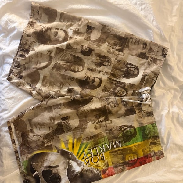 Bob Marley Zion Rootswear Official Licensed Photo Print Board Shorts