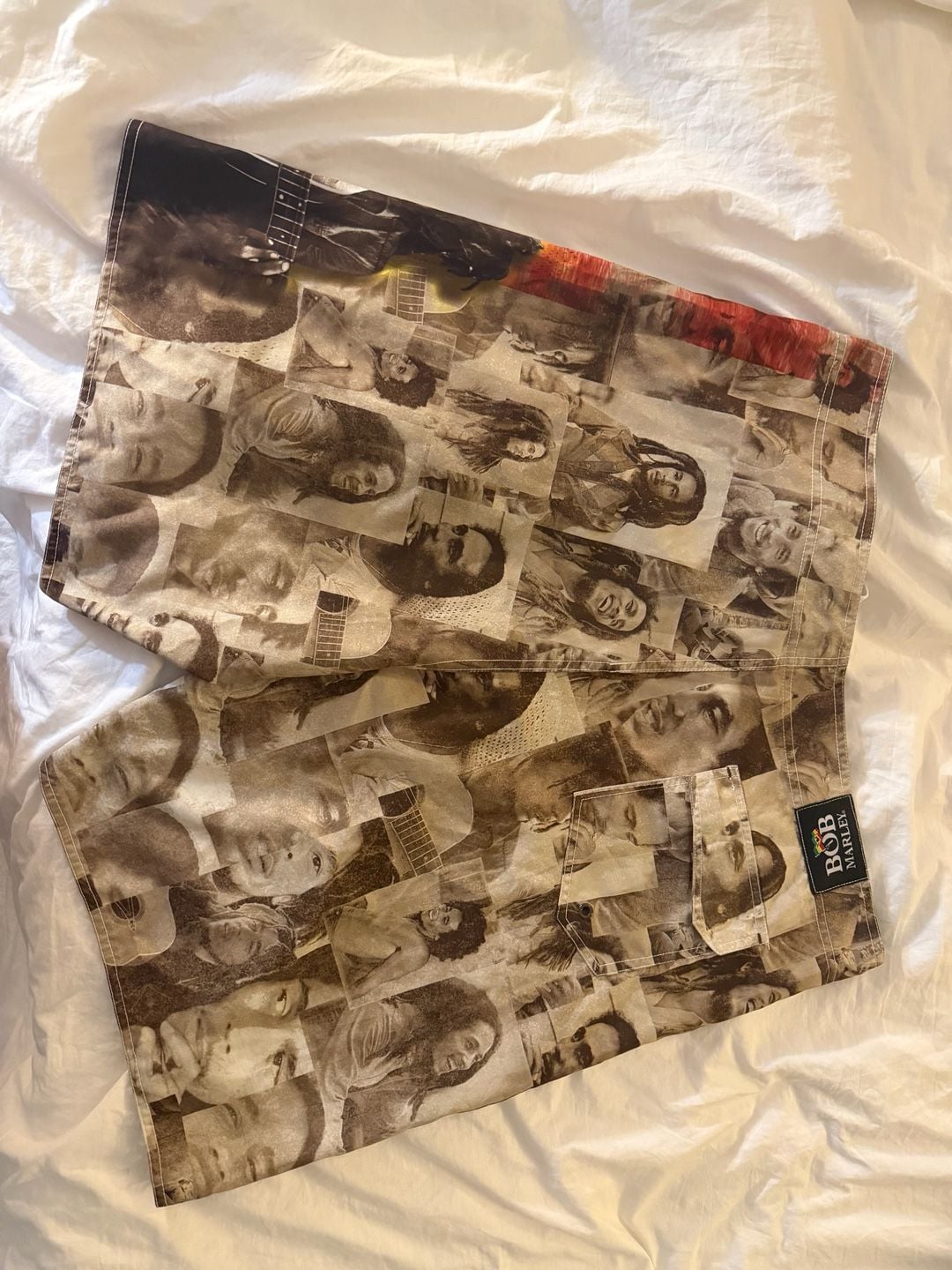 Bob Marley Zion Rootswear Official Licensed Photo Print Board Shorts 2