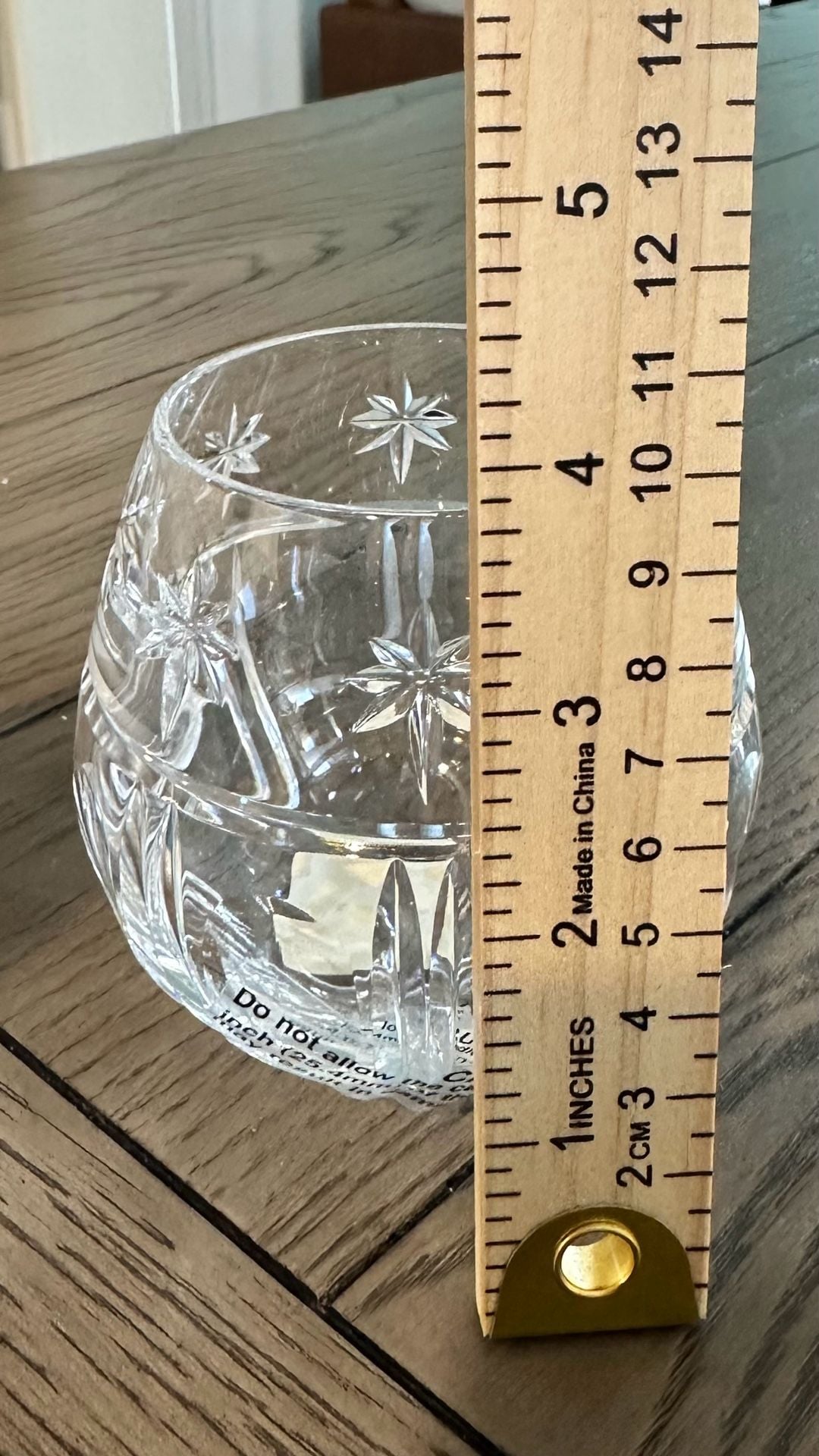 Waterford Crystal Holiday Votive Candle Holder with Starburst Pattern 4