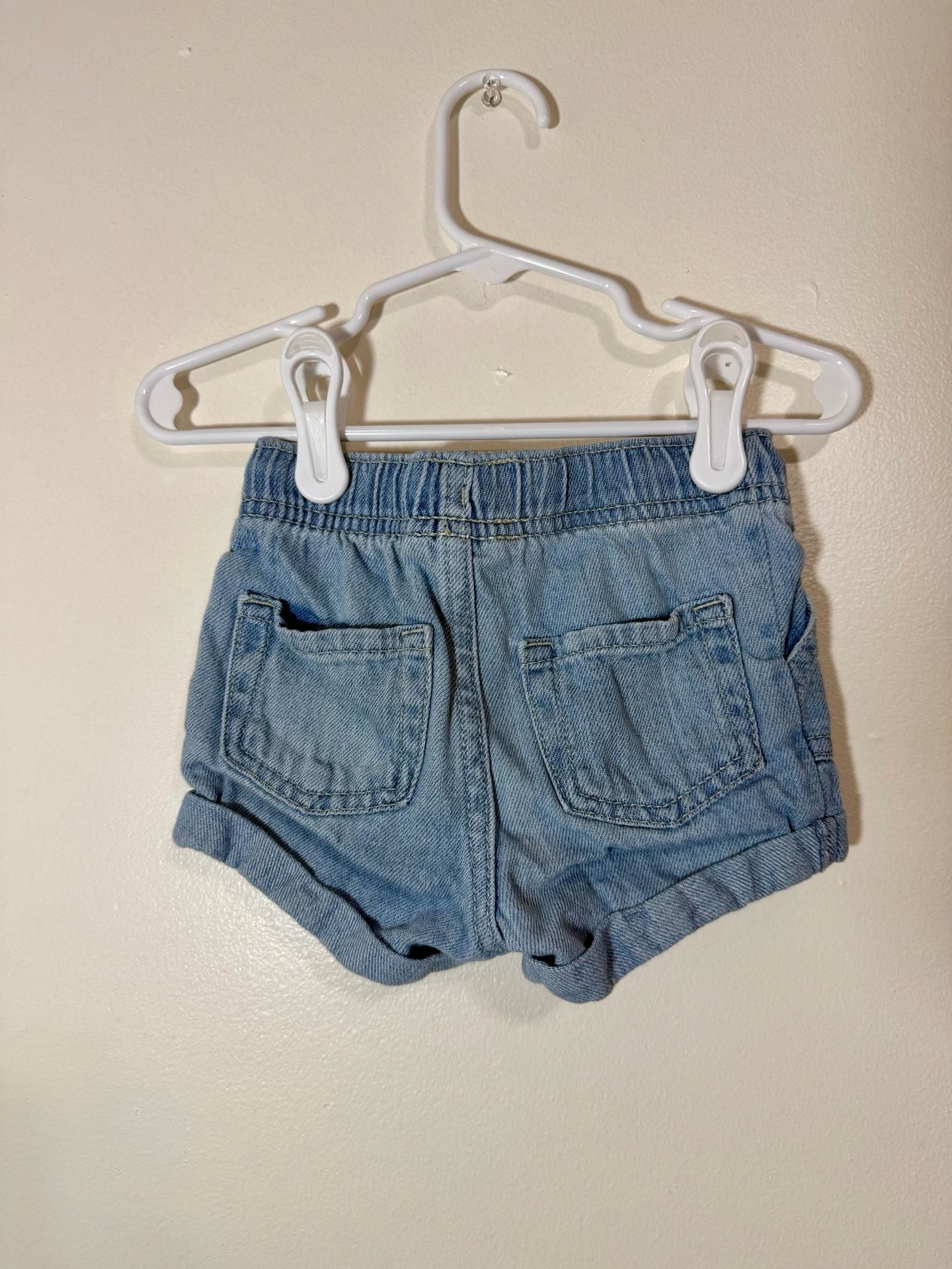 Cat & Jack Girls Denim Pull-On Shorts with Drawstring Waist 3