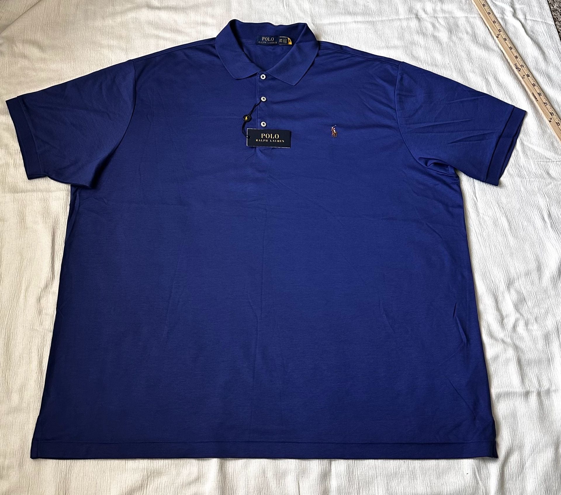 Polo Ralph Lauren Men's Classic Fit Short Sleeve Polo Shirt Blue Size 3XB 4