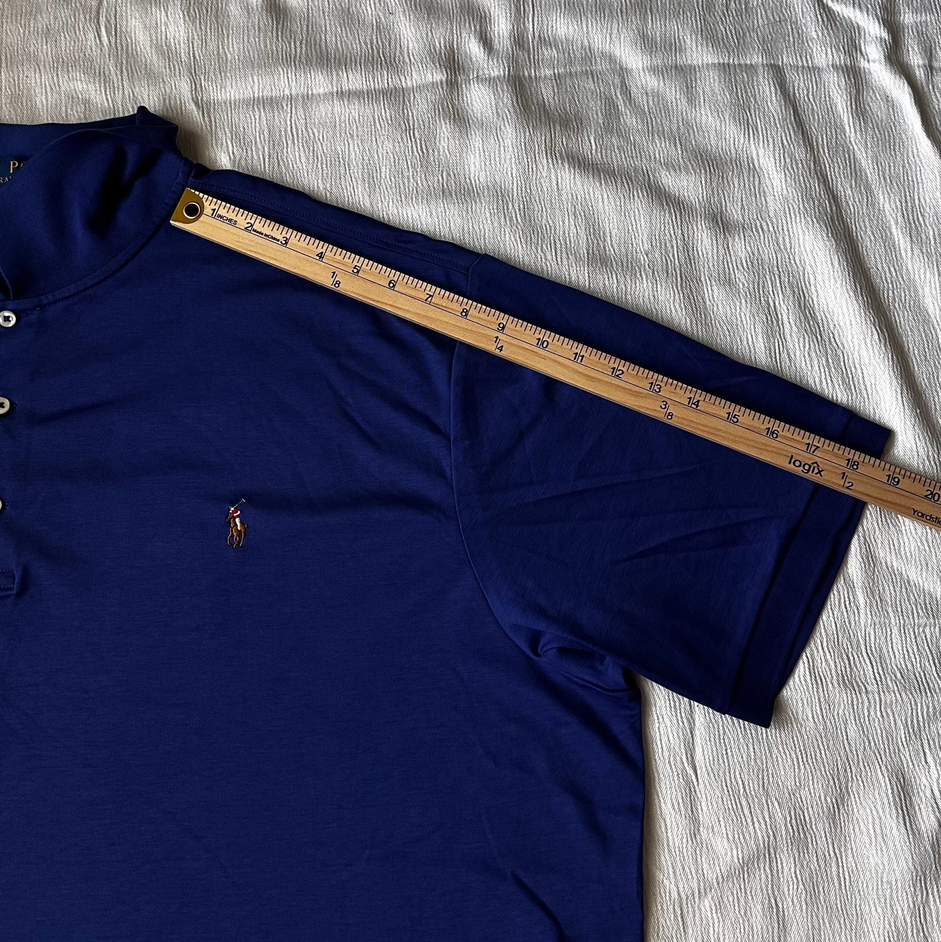 Polo Ralph Lauren Men's Classic Fit Short Sleeve Polo Shirt Blue Size 3XB 10