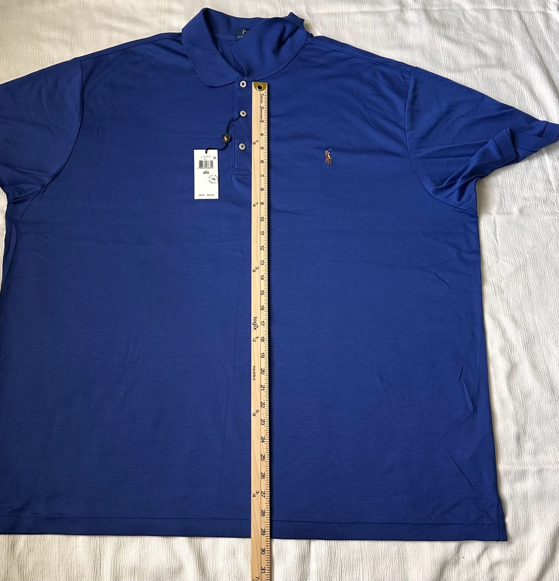 Polo Ralph Lauren Men's Classic Fit Short Sleeve Polo Shirt Blue Size 3XB 11