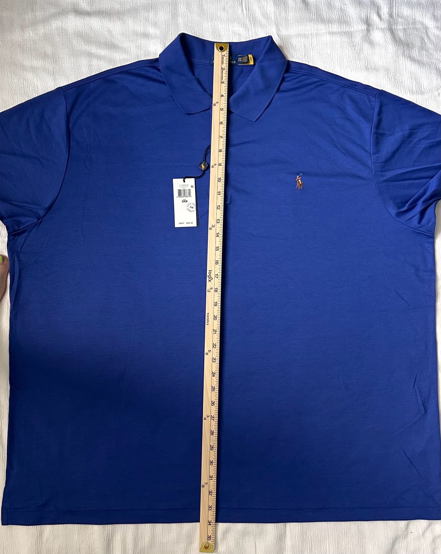 Polo Ralph Lauren Men's Classic Fit Short Sleeve Polo Shirt Blue Size 3XB 16