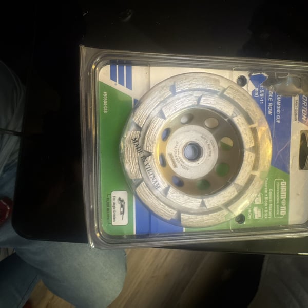 Norton 4-inch Double Row Diamond Cup Grinding Wheel #50504-038