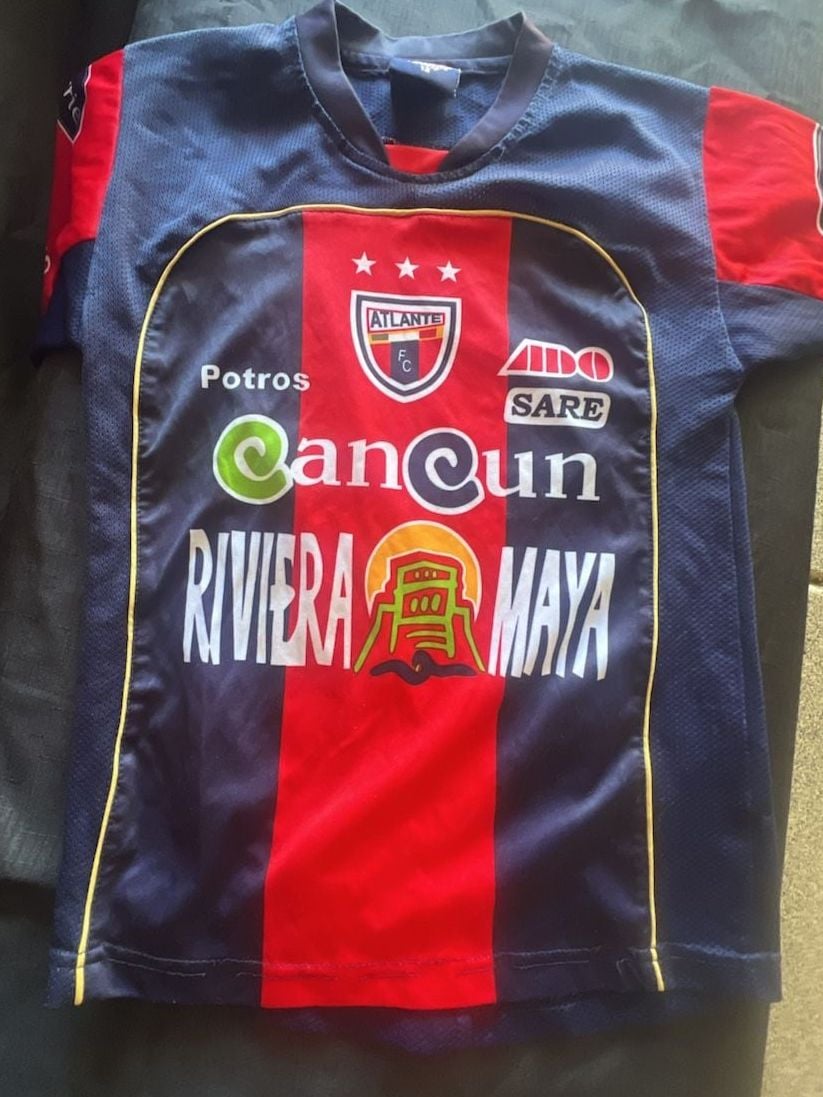 Garcis Atlante FC 2007-2009 Home Soccer Jersey Boys sz 12 2