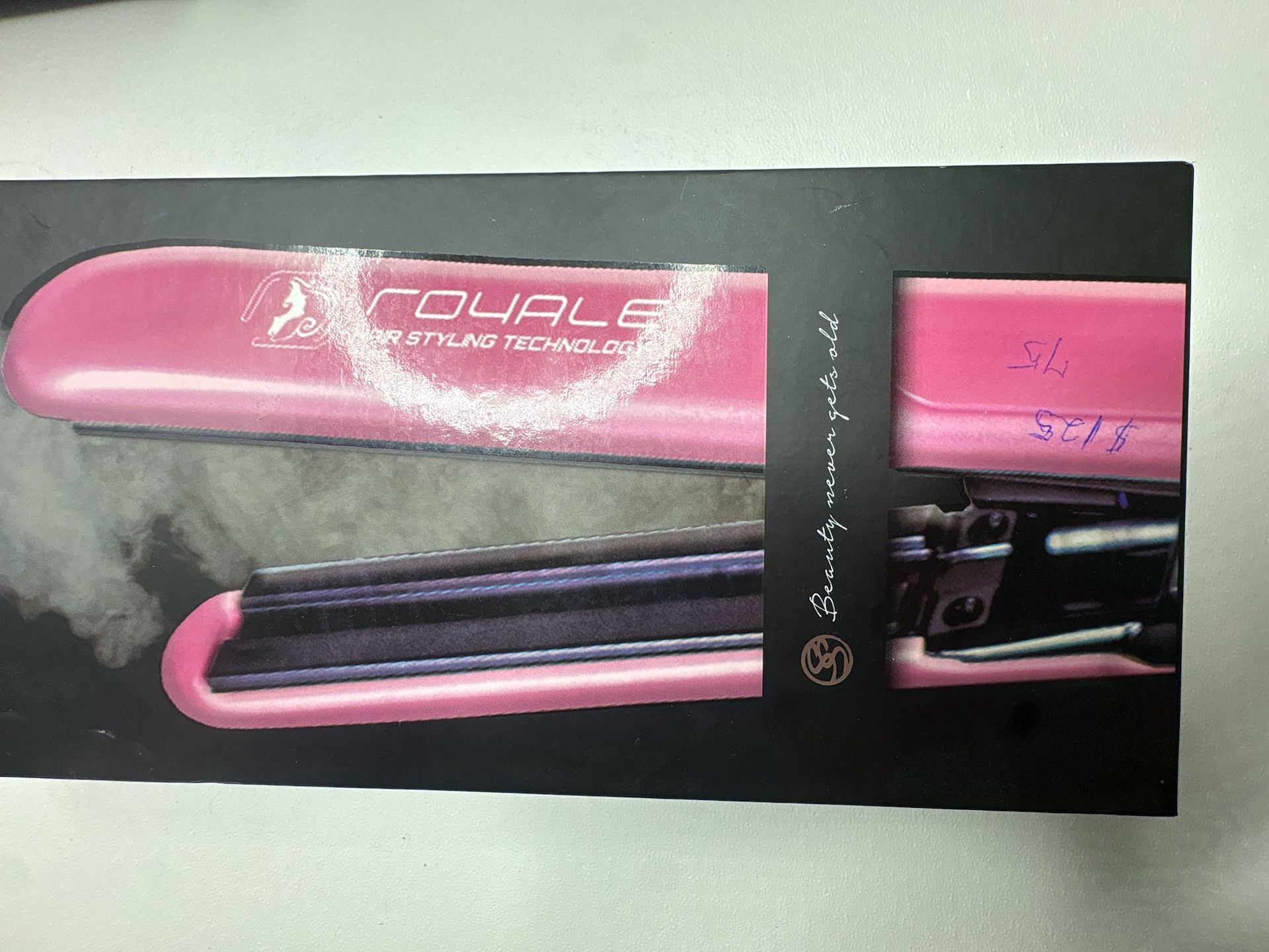 Ceramic Tourmaline Vapor Styling Hair Straightener with Argan Infusion Oil -Pink 3