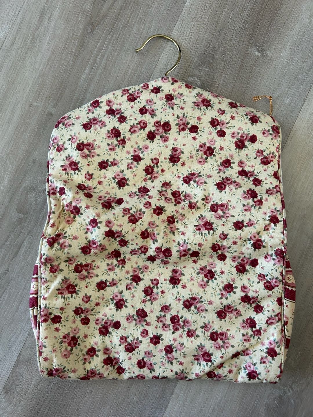 Vintage Style Floral Print Hanging Toiletry Travel Organizer Bag 3