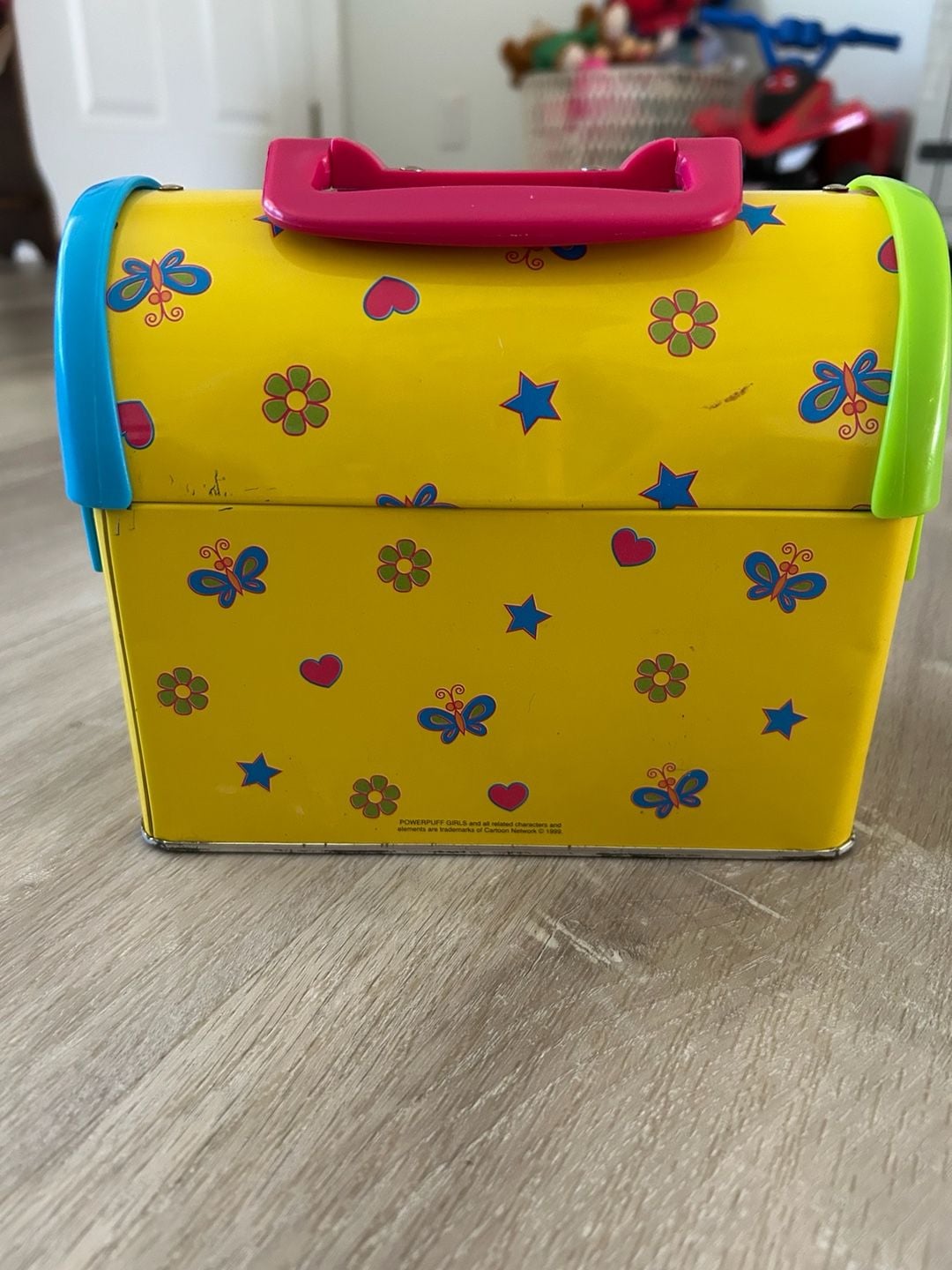 Vintage 1999 The Powerpuff Girls Metal Lunch Box Tin Purse Cartoon Network 3