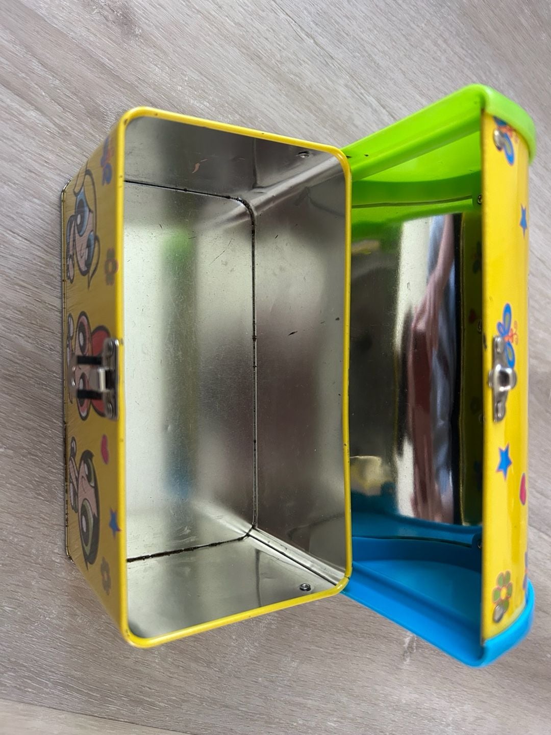 Vintage 1999 The Powerpuff Girls Metal Lunch Box Tin Purse Cartoon Network 4