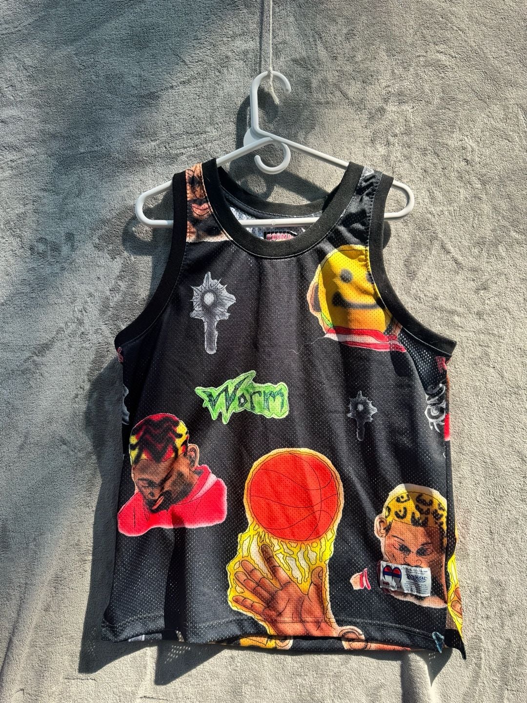 Market x Dennis Rodman All-Over Print Basketball Jersey and Mesh Shorts Set 1