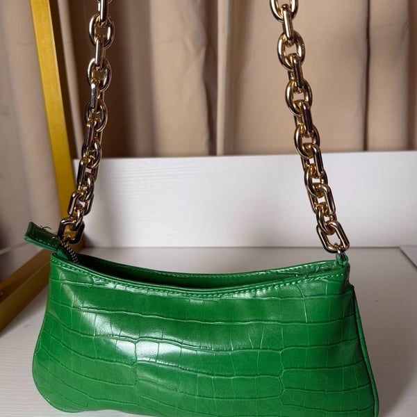 Zara Green Shoulder Bag Like new