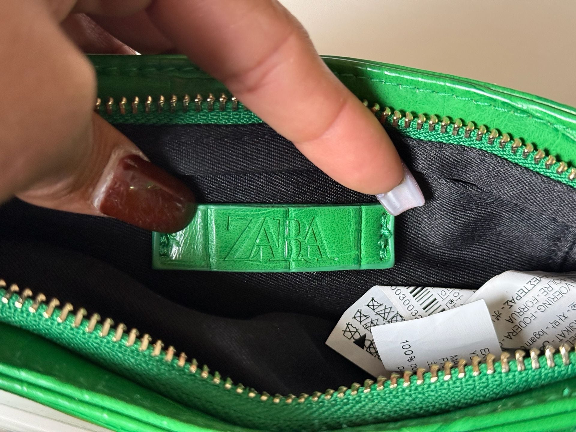 Zara Green Shoulder Bag Like new 9