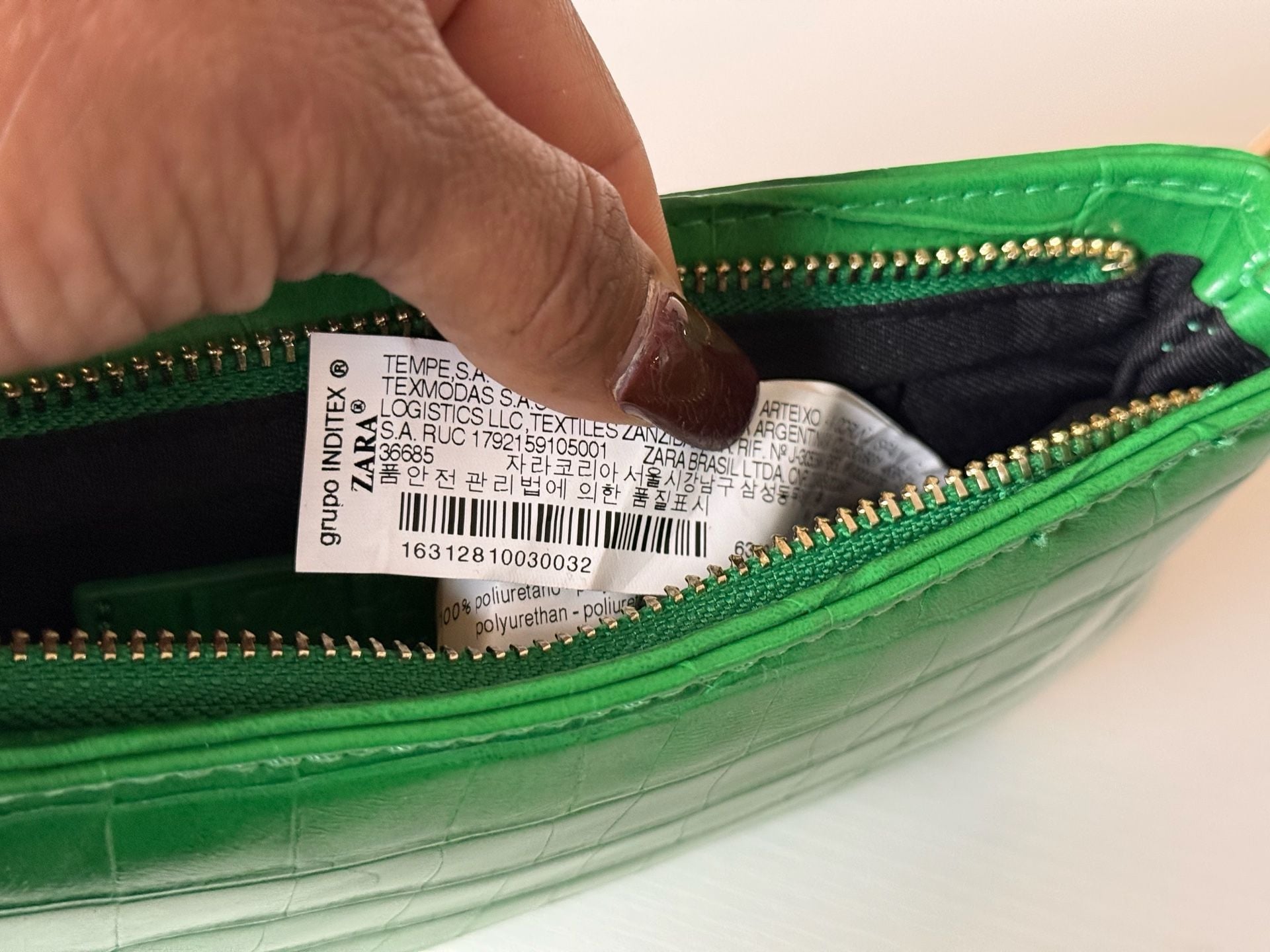 Zara Green Shoulder Bag Like new 10