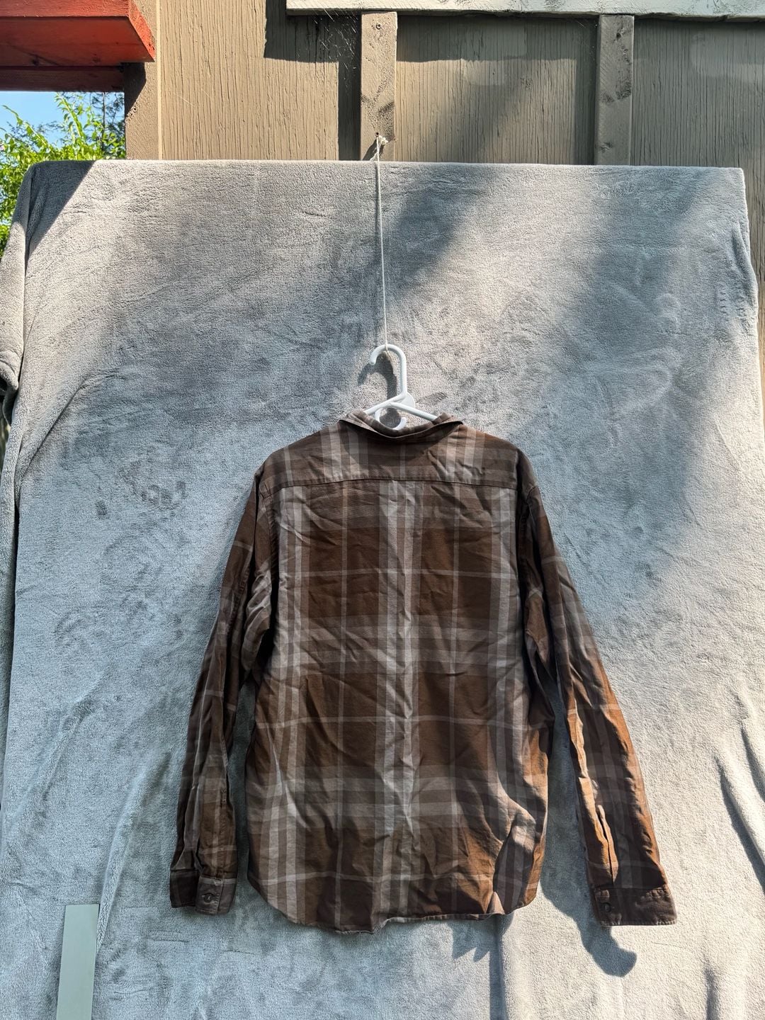Burberry Brit Men's Brown Plaid Button-Up Long Sleeve Shirt XXL 5