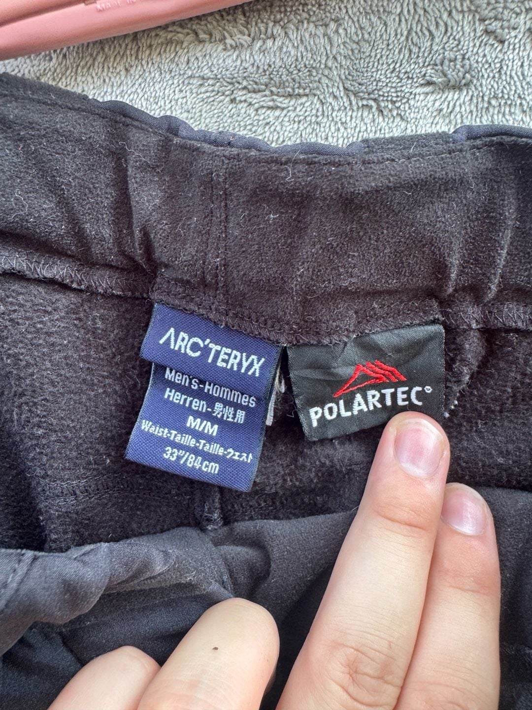Arc'teryx Polartec Fleece Lined Softshell Cargo Pants Men's Medium 6
