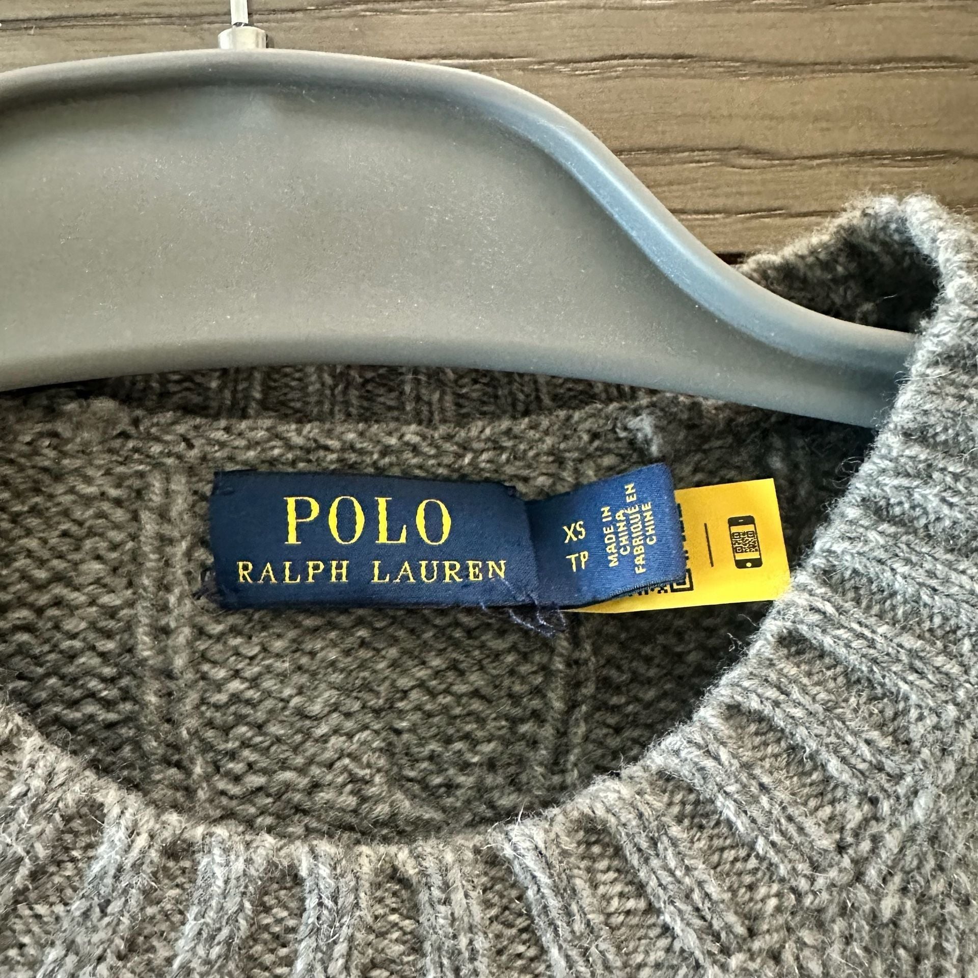 Woman Polo Ralph Lauren Cable-Knit Crewneck Sweater in Grey 3