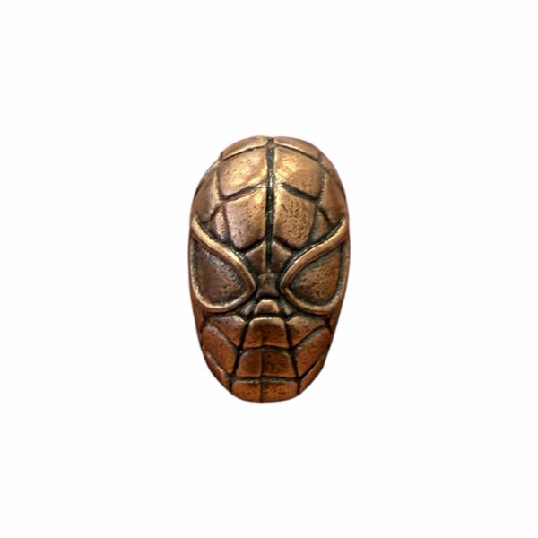 Spider-Man Superhero Mask Brass Paracord Bead EDC Knife Lanyard Accessory