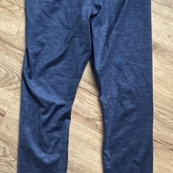 Nike Dri-FIT Women's High-Waisted Heathered Blue Leggings