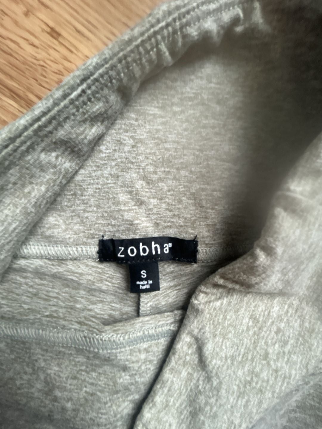 Zobha Heathered Grey High-Rise Yoga Leggings 2