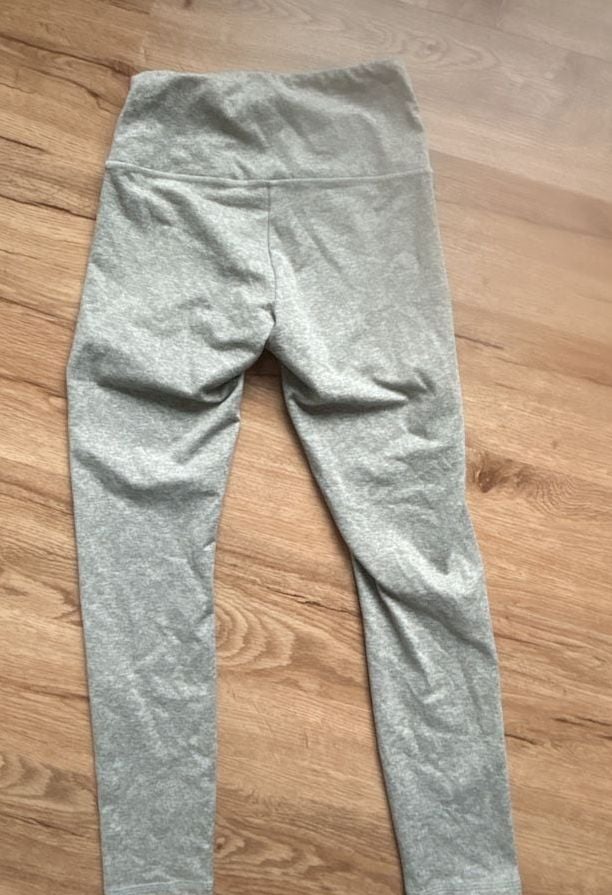 Zobha Heathered Grey High-Rise Yoga Leggings 3