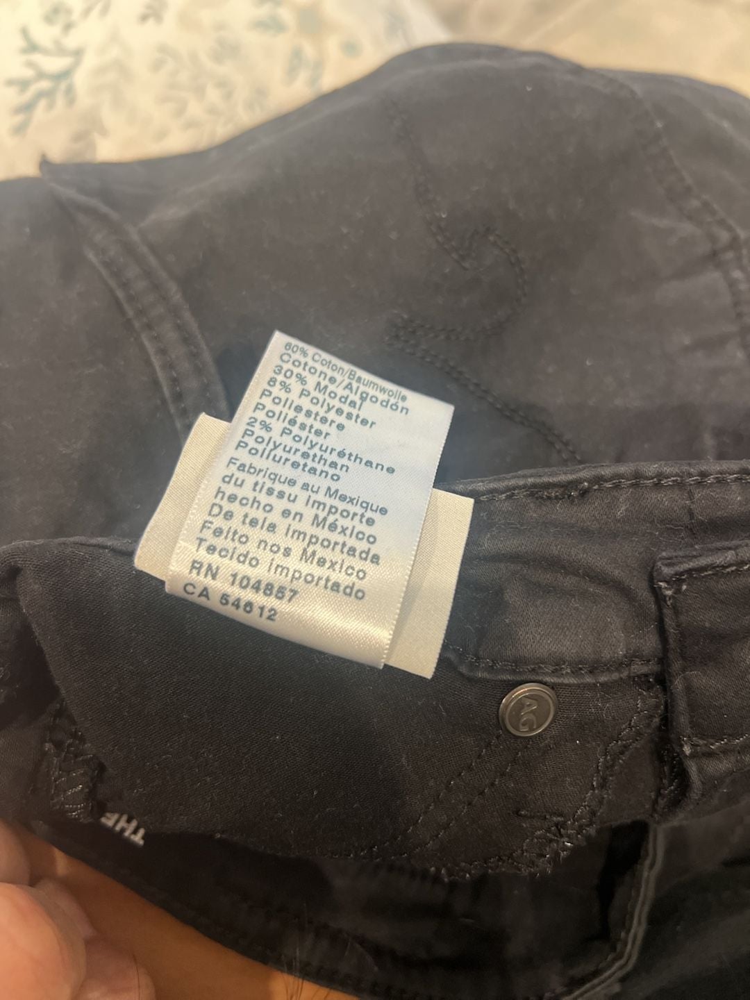 Adriano Goldschmied/Anthropologie Abbey Ankle Mid-Rise Skinny Black Jeans Sz 27R 7
