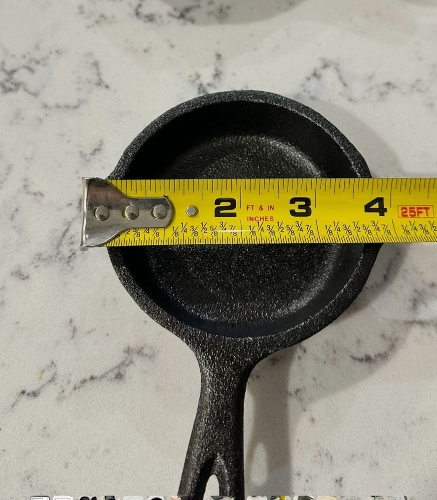 Valor Cast Iron 3.5-inch Mini Skillet Serving Pan Set of 5 6