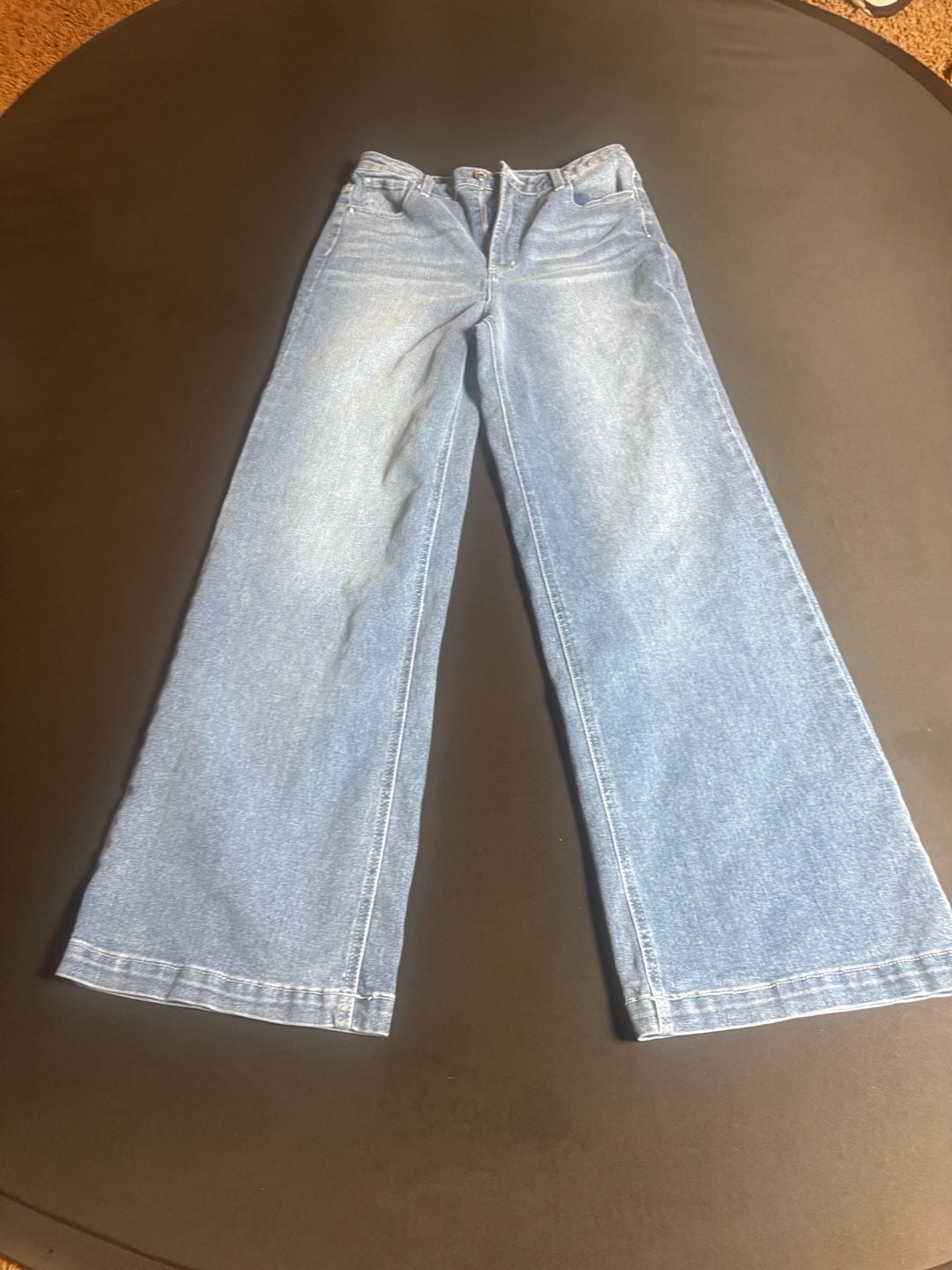 Juicy Couture Rhinestone Logo High Rise Denim Jeans 10