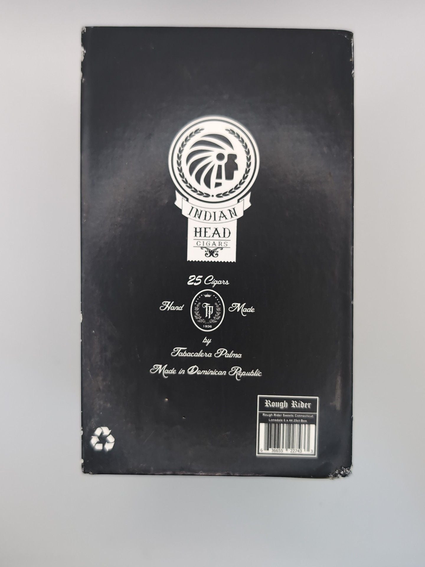 Indian Head Rough Rider Sweets Connecticut Lonsdale Cigar Box 4