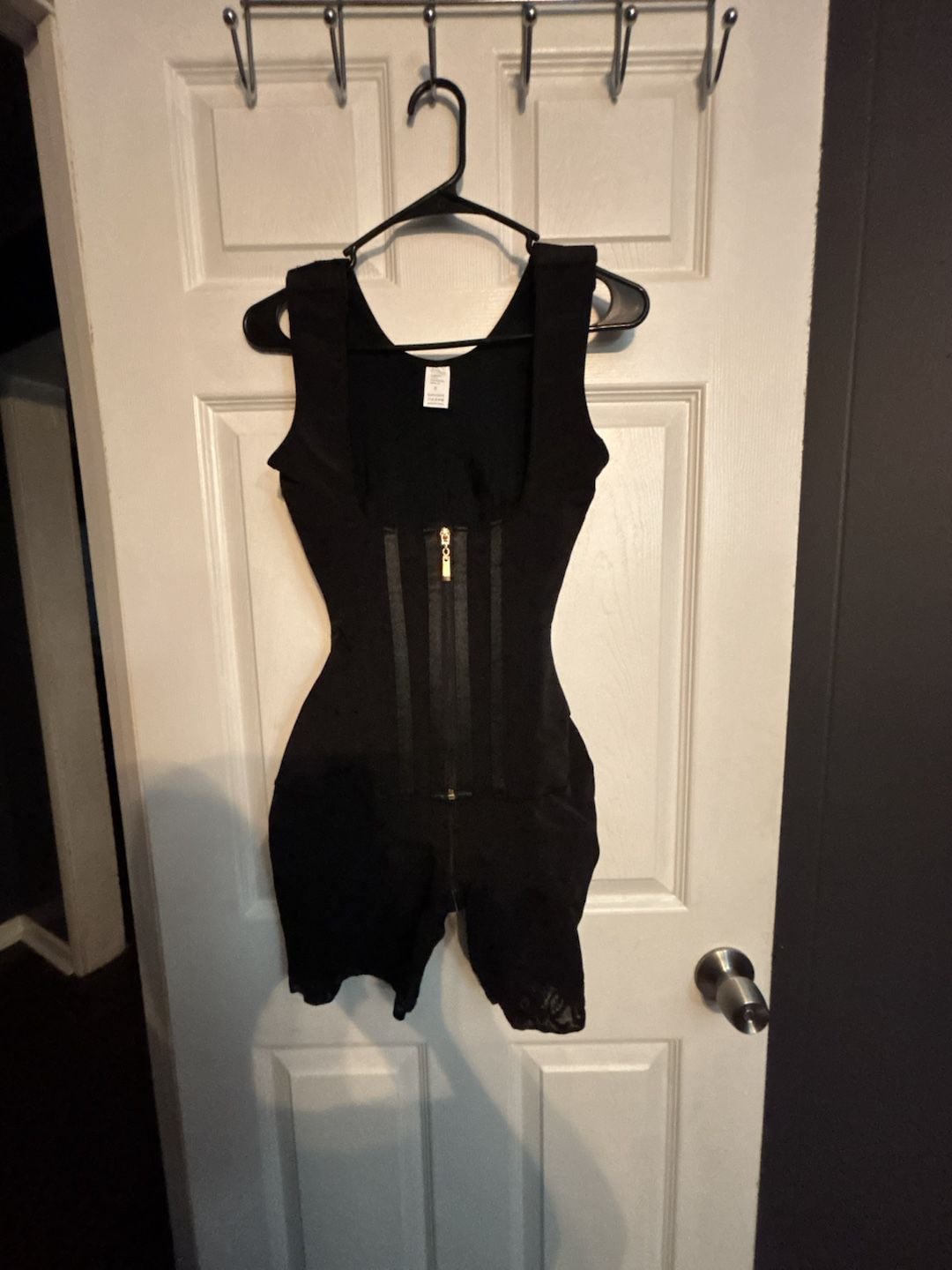 Unbranded Black Zippered Waist Trainer Corset Size S 1