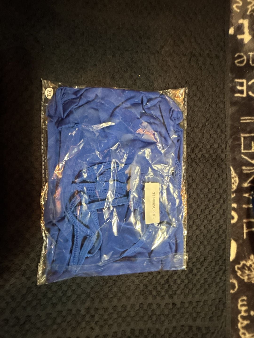 Women's Royal Blue Sleeveless Chemise and Thong Lingerie Set - Size XXL 1
