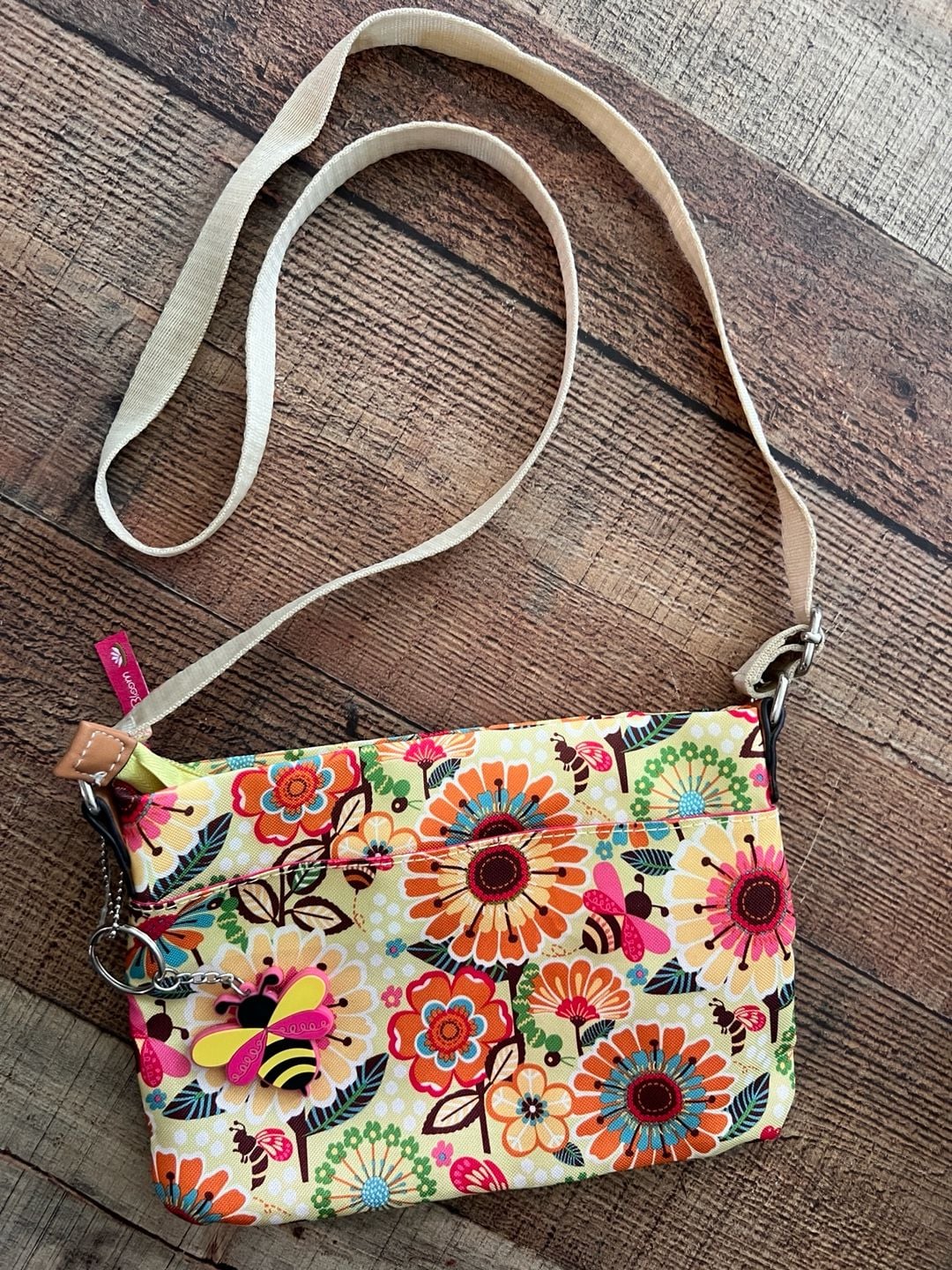 Lily Bloom Regina Crossbody Bag in Busy Bee Floral Print 2
