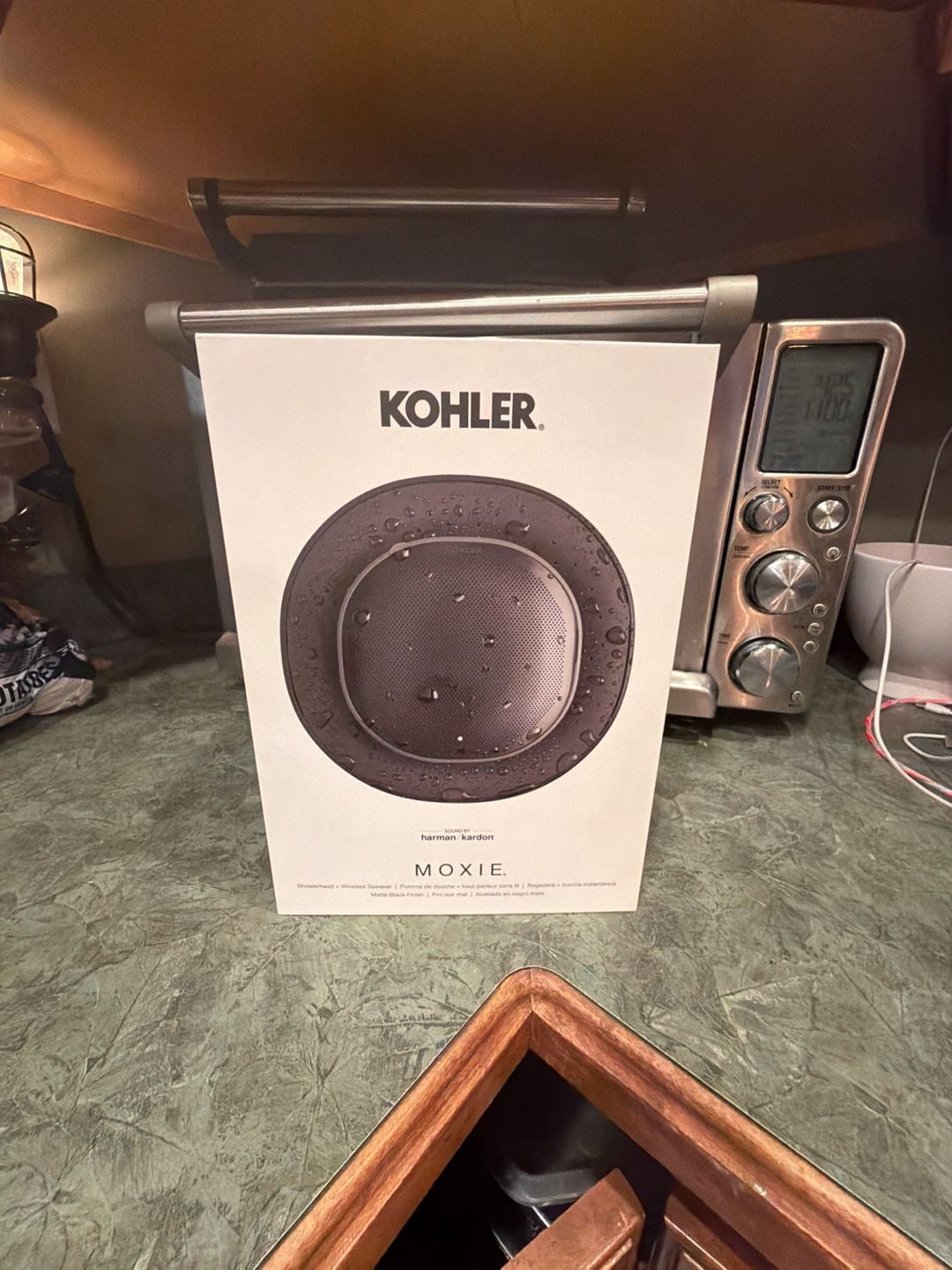 KOHLER Moxie Showerhead + Wireless Speaker by Harman Kardon, Matte Black Finish 1