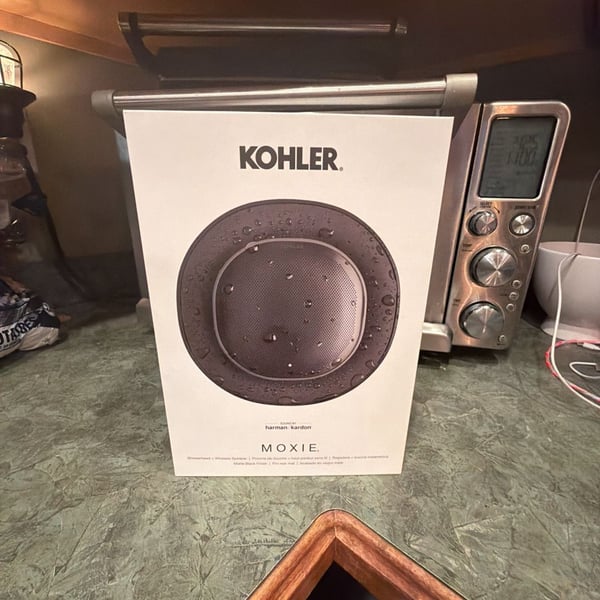 KOHLER Moxie Showerhead + Wireless Speaker by Harman Kardon, Matte Black Finish