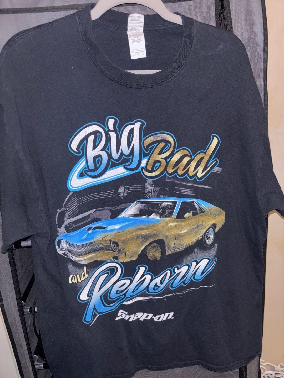 Snap-on Big Bad and Reborn AMC Javelin Muscle Car Graphic T-Shirt 1