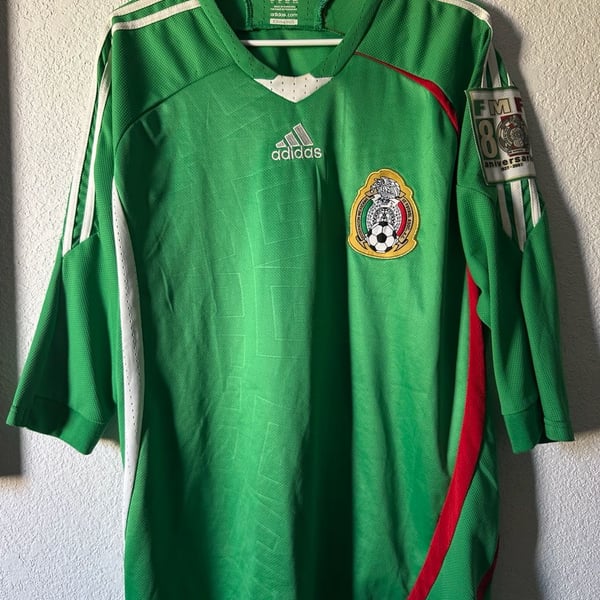 Adidas Mexico National Team FMF 80th Anniversary 1927-2007 Soccer Jersey