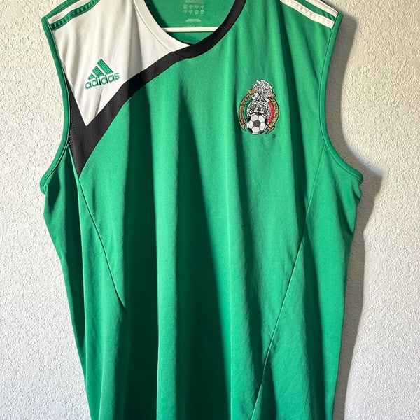 2007 Adidas Mexico FMF Seleccion Nacional Sleeveless Training Jersey